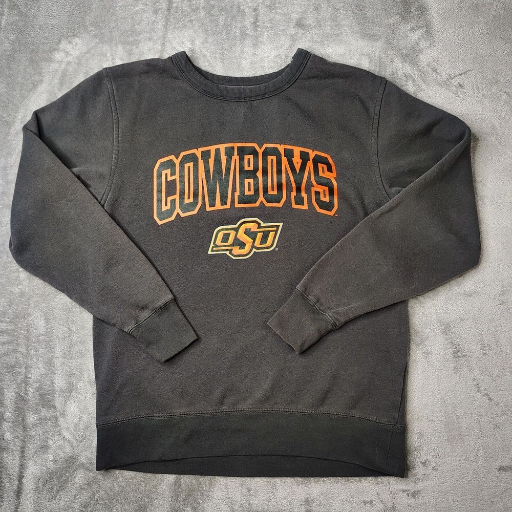 OSU Oklahoma State University Cowboys Sweater‎ Mens Medium Section 101 Crewneck